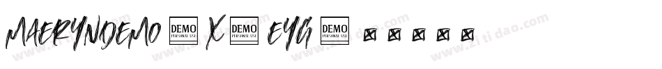 MaerynDemo-X3EYg字体转换