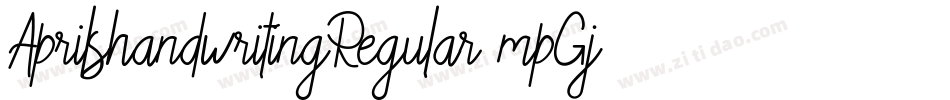 AprilshandwritingRegular-mpGj字体转换