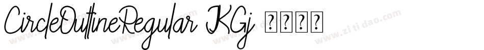 CircleOutlineRegular-JKGj字体转换