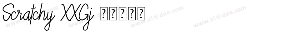 Scratchy-XXGj字体转换