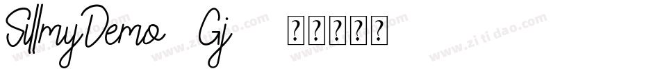 SillmyDemo-1Gj44字体转换