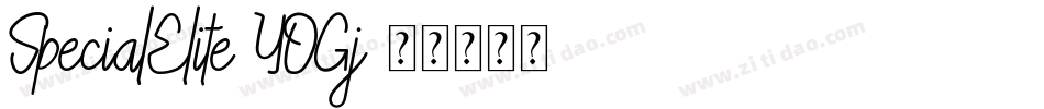 SpecialElite-YOGj字体转换