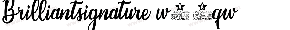 Brilliantsignature-w11qw字体转换