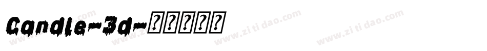 Candle-3d字体转换
