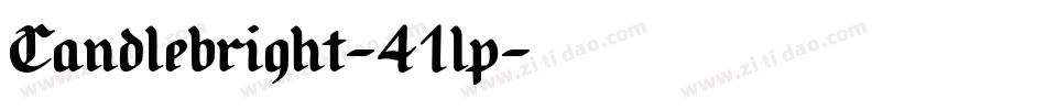 Candlebright-41lp字体转换