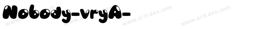 Nobody-vryA字体转换