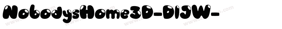 NobodysHome3D-DlJW字体转换