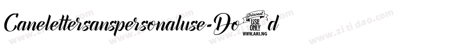 Canelettersanspersonaluse-Do9d字体转换