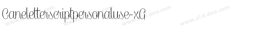 Caneletterscriptpersonaluse-xGz8字体转换