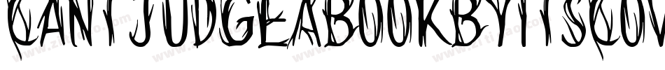 CantJudgeABookByItsCover-D3j9字体转换