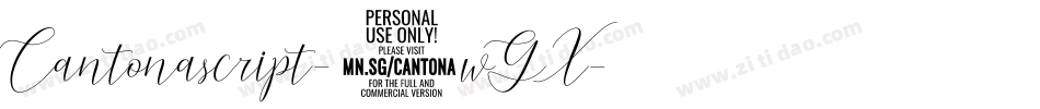 Cantonascript-2wGX字体转换