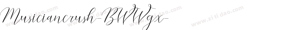 Musiciancrush-BWWgx字体转换