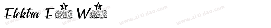 Elektra-E4W4字体转换