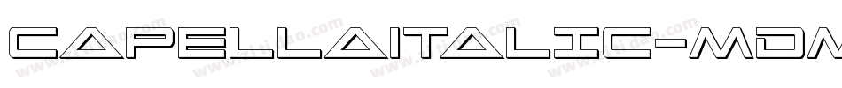 CapellaItalic-MDMP字体转换