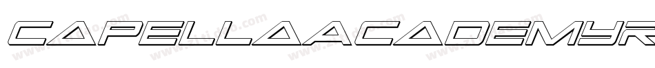 CapellaAcademyRegular-8v3A字体转换
