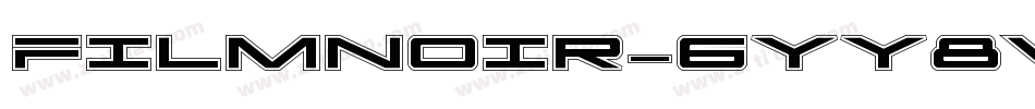 FilmNoir-6YY8v字体转换
