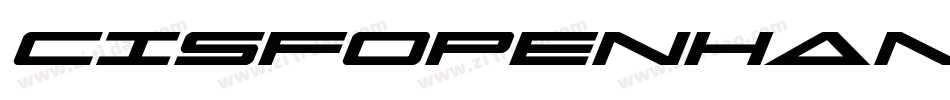 CisfOpenhandBoldExtended-YBEo字体转换
