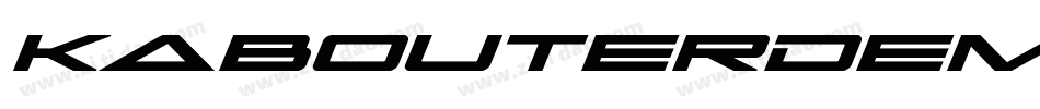 KabouterDemoRegular-K77eo字体转换