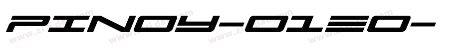 Pinoy-o1Eo字体转换