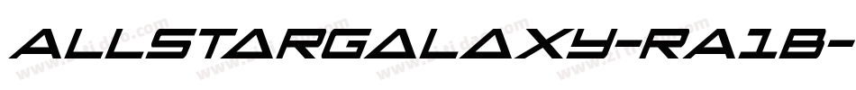 Allstargalaxy-rA1B字体转换