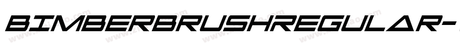 BimberBrushRegular-w1B76字体转换