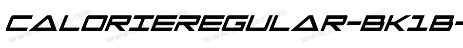 CalorieRegular-BK1B字体转换