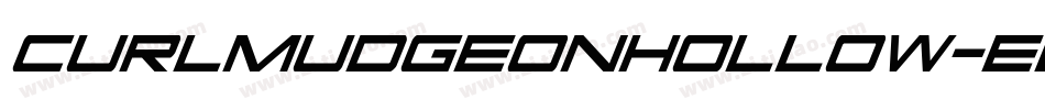 CurlmudgeonHollow-ee1B字体转换 CurlmudgeonHollow-ee1B字体转换