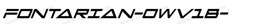 Fontarian-owv1B字体转换