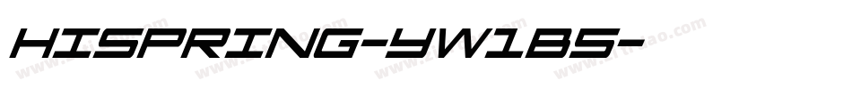 HiSpring-yw1B5字体转换