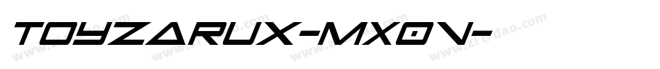Toyzarux-mX0V字体转换
