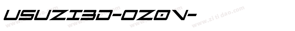 Usuzi3D-oz0V字体转换