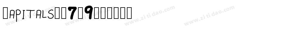 Capitals-07E9字体转换