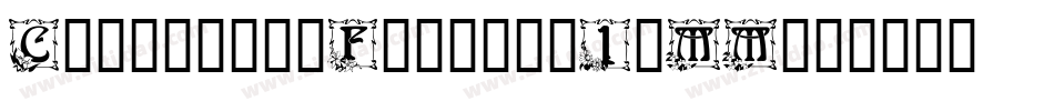 CapitularFloral-1aMM字体转换