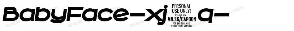 BabyFace-xj9q字体转换