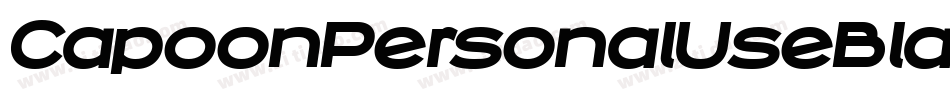 CapoonPersonalUseBlackItalic-r9q7字体转换