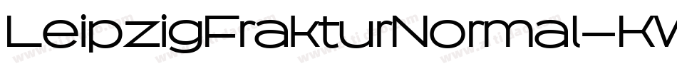 LeipzigFrakturNormal-KWxo字体转换