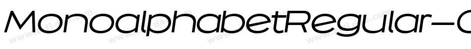 MonoalphabetRegular-OMvP字体转换