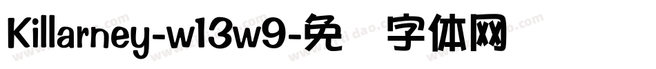 Killarney-w13w9字体转换