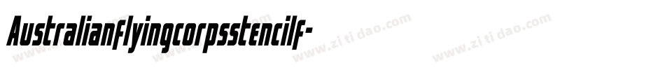 Australianflyingcorpsstencilf-EG1W字体转换