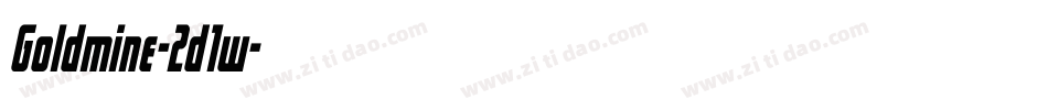 Goldmine-2d1w字体转换