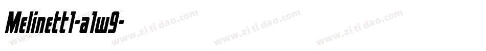 Melinett1-a1w9字体转换
