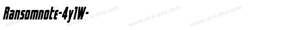 Ransomnote-4y1W字体转换