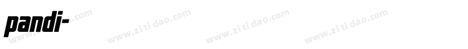 pandi字体转换