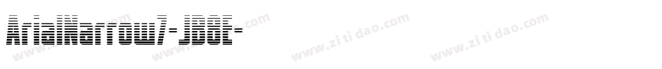 ArialNarrow7-JB8E字体转换