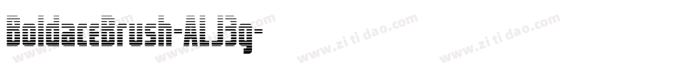 BoldaceBrush-ALJ3g字体转换
