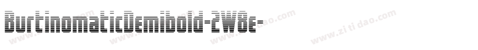 BurtinomaticDemibold-2W8e字体转换