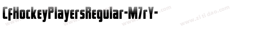 CfHockeyPlayersRegular-M7rY字体转换