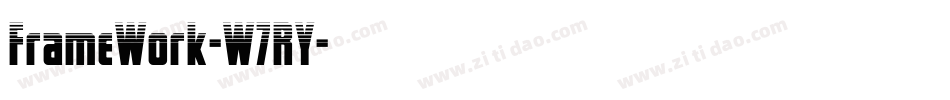 FrameWork-W7RY字体转换