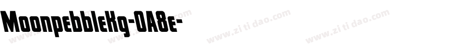 MoonpebbleKg-OA8e字体转换