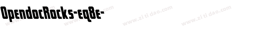 OpendocRocks-eq8e字体转换
